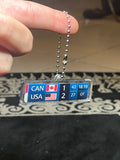 USA 2–1 Canada Ice Hockey NFC Keychain – Limited Edition