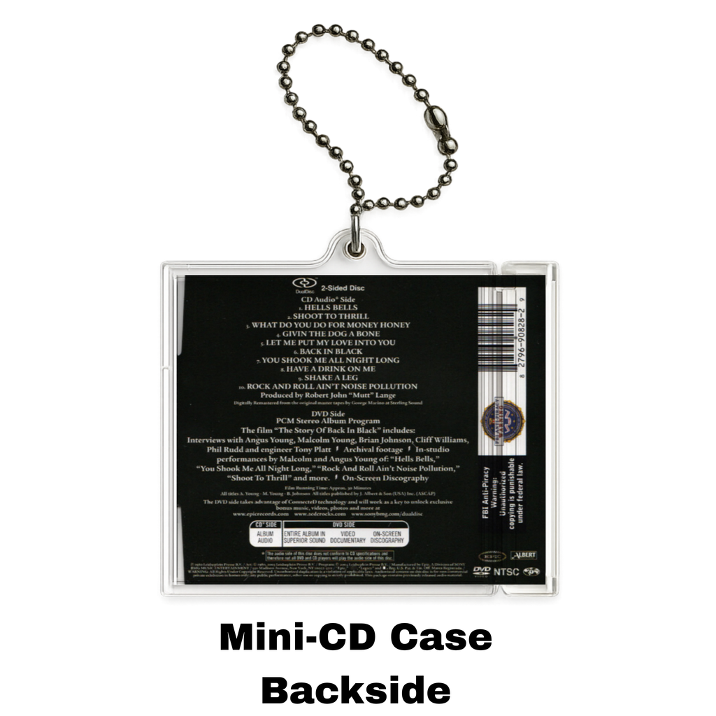 Back in Black Mini Album Keychain — NFC Edition