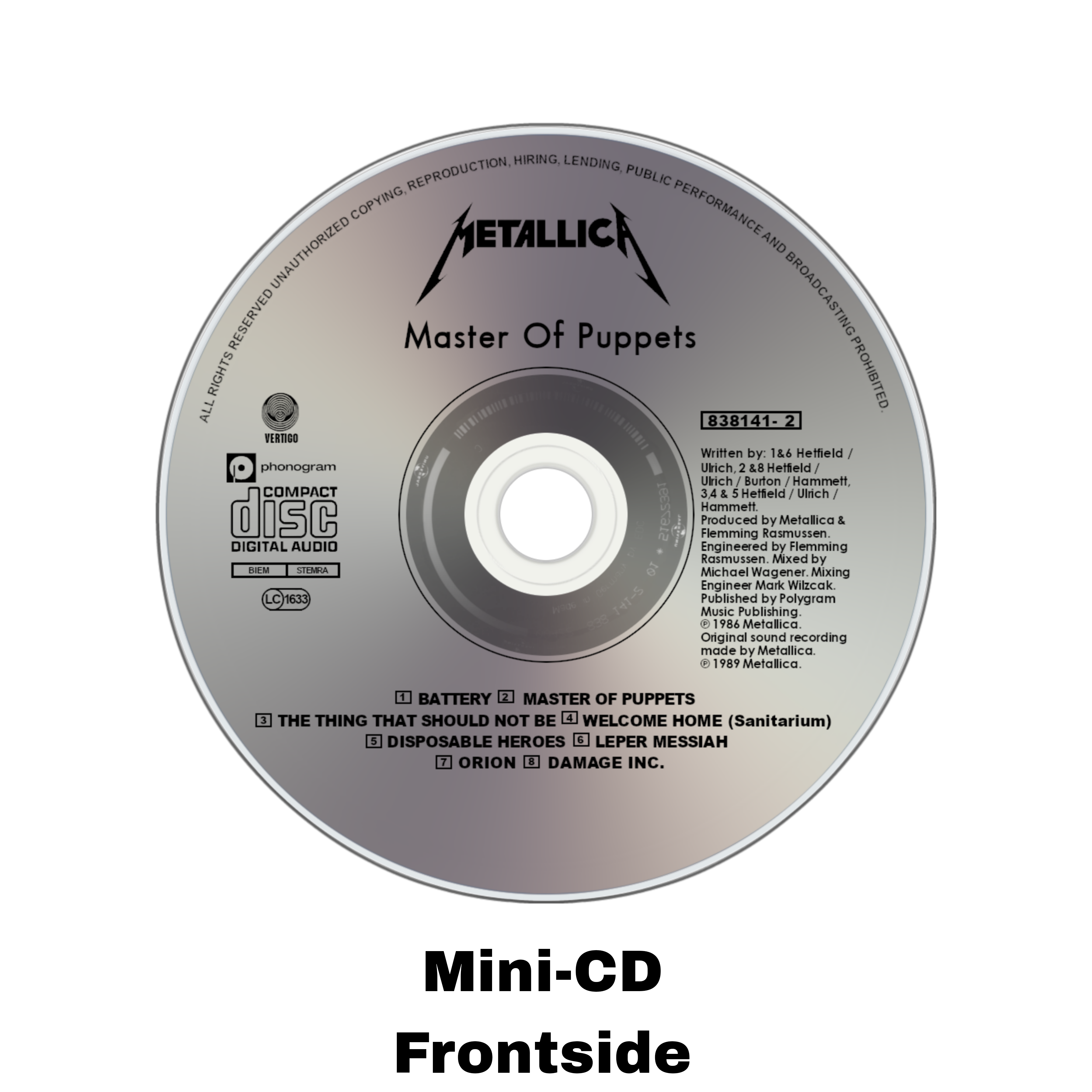 Master of Puppets Mini Album Keychain — NFC Edition