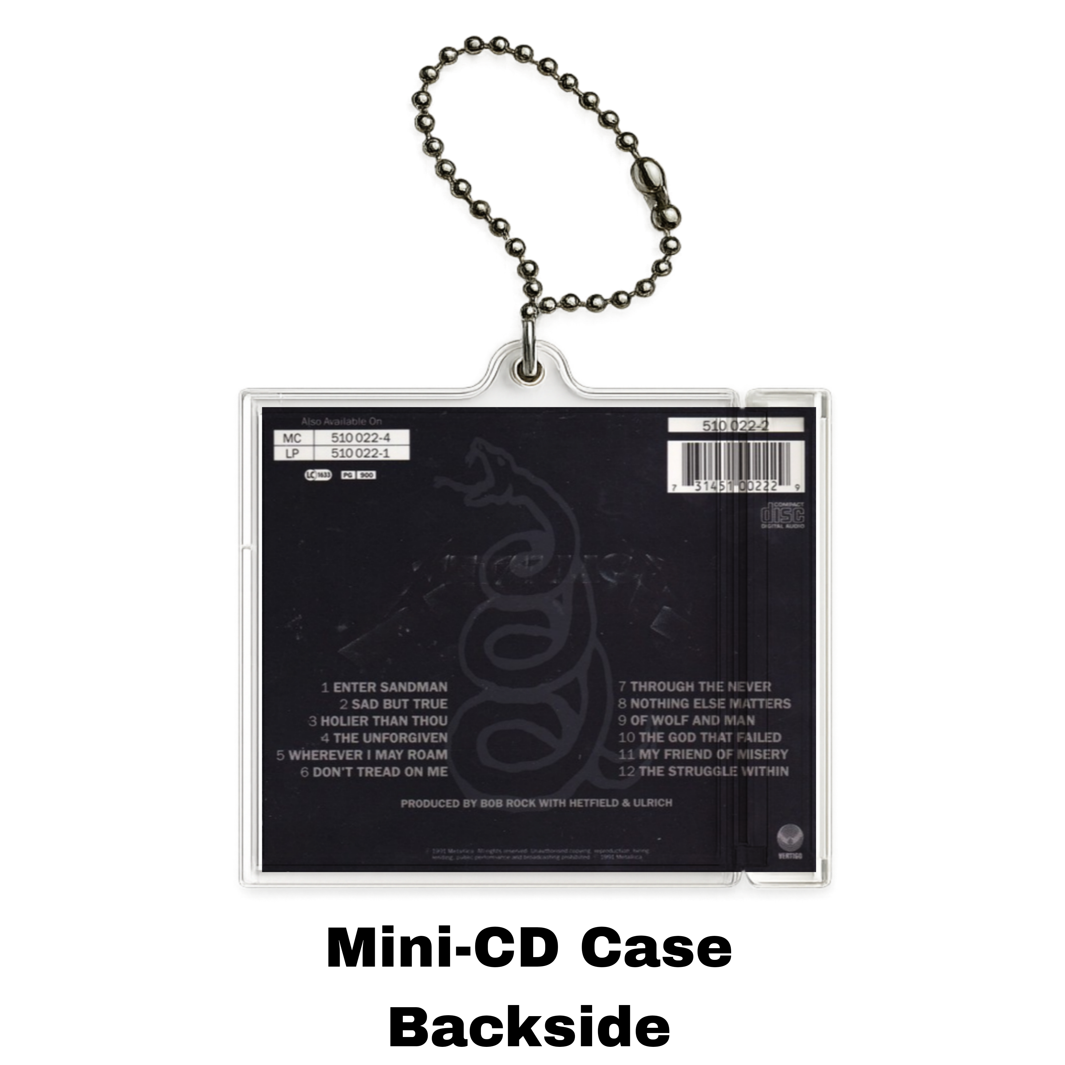 Metallica (The Black Album) Mini Album Keychain — NFC Edition