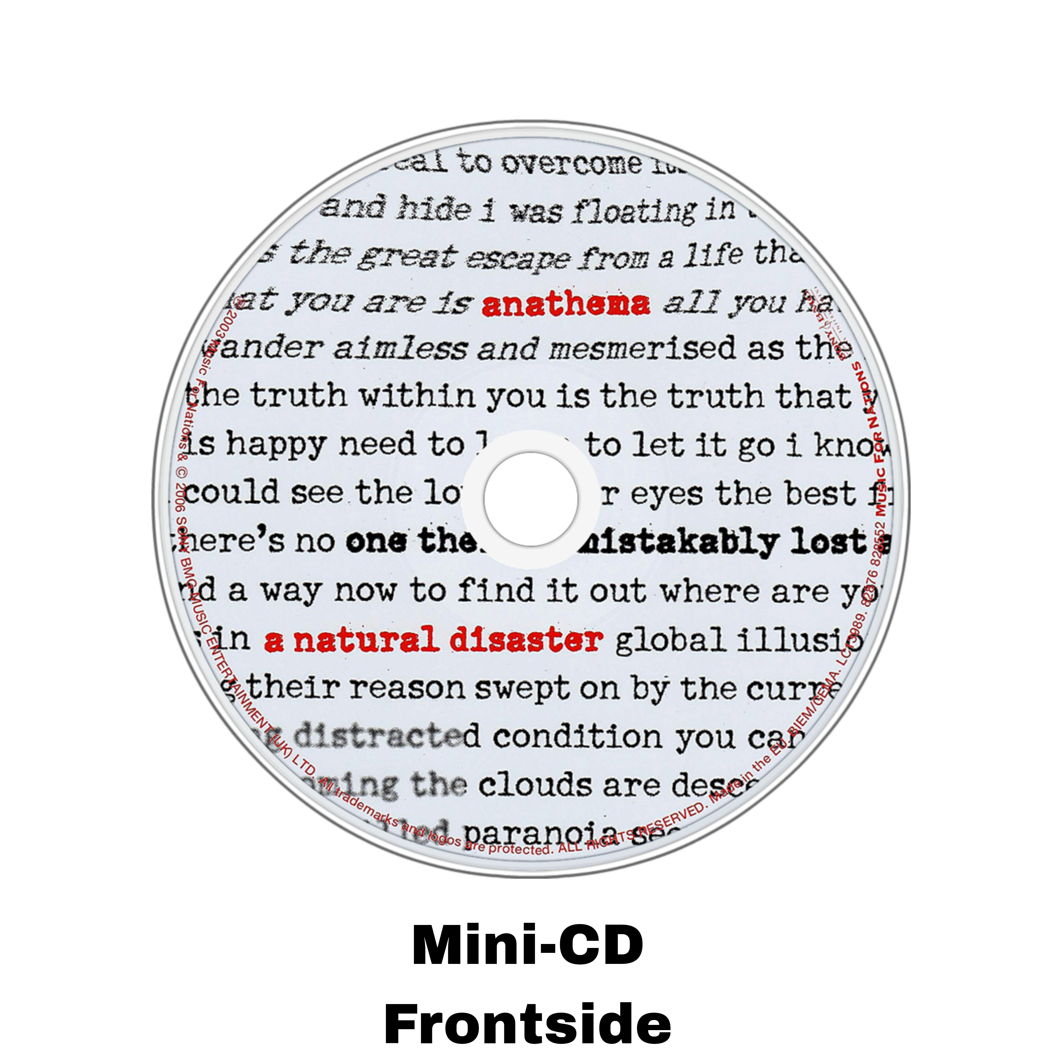 A Natural Disaster Mini Album Keychain — NFC Edition