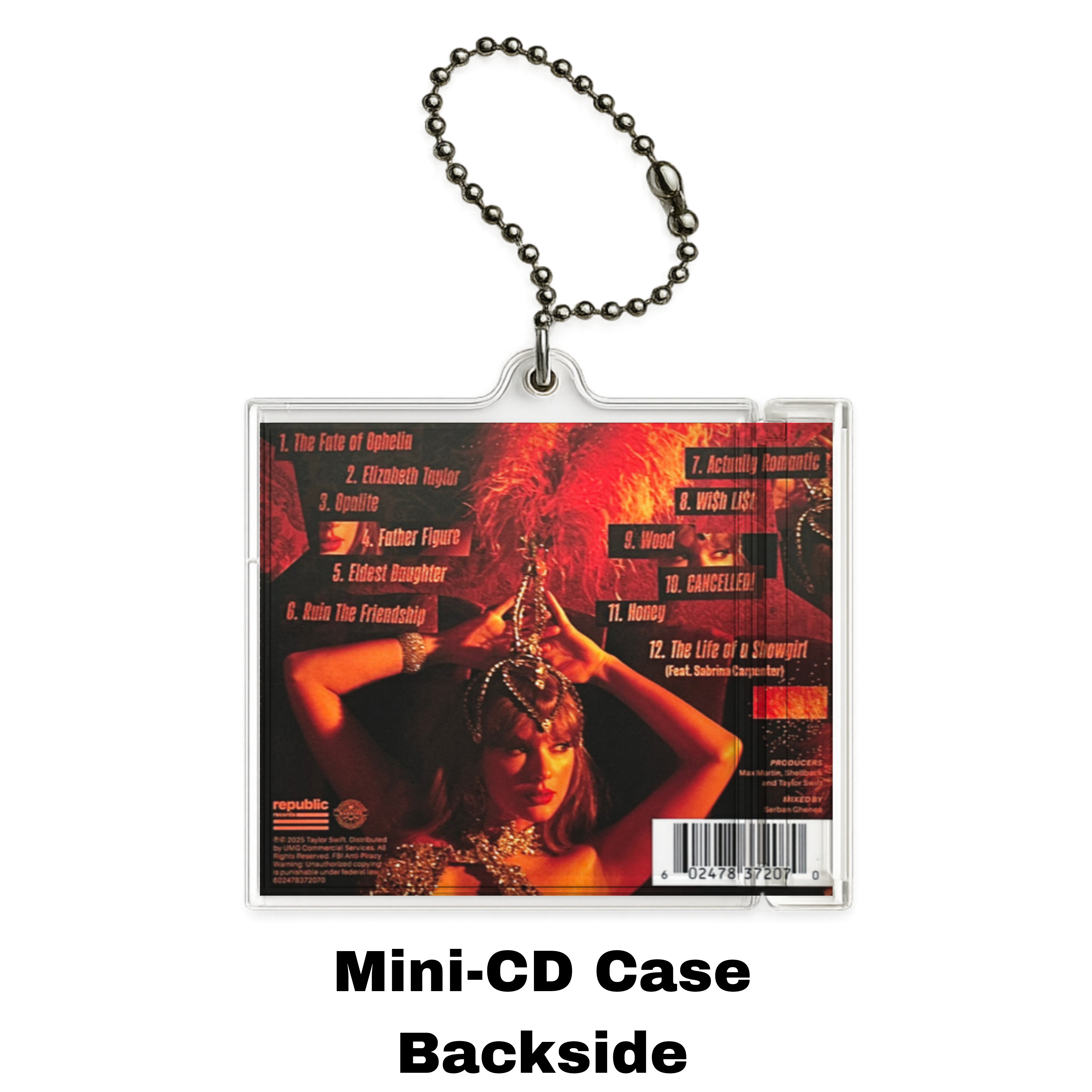 The Life of a Showgirl Mini Album Keychain — NFC Edition