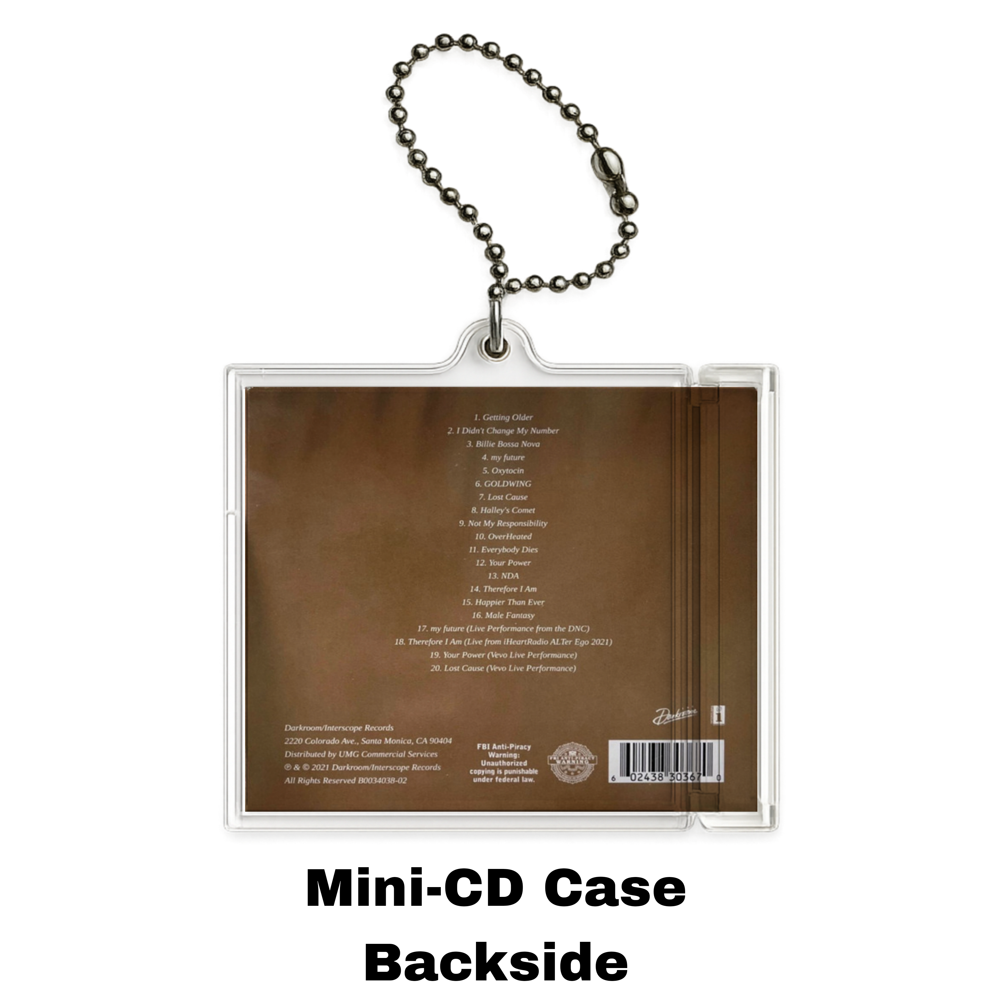 Happier Than Ever Mini Album Keychain — NFC Edition